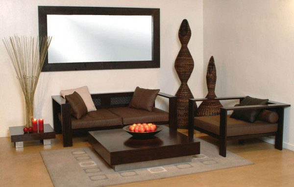 Mẫu bàn ghế gỗ phòng khách đơn giản